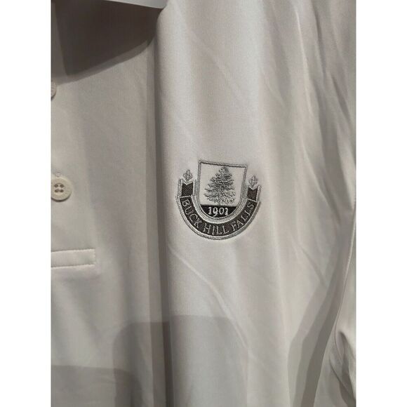 Puma Mens Large White Golf Polo Shirt Performance Stretch NWT - Picture 3 of 6